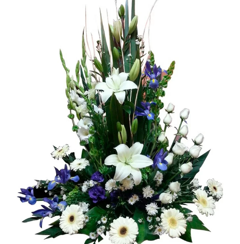 Arreglo floral para funeral mixto